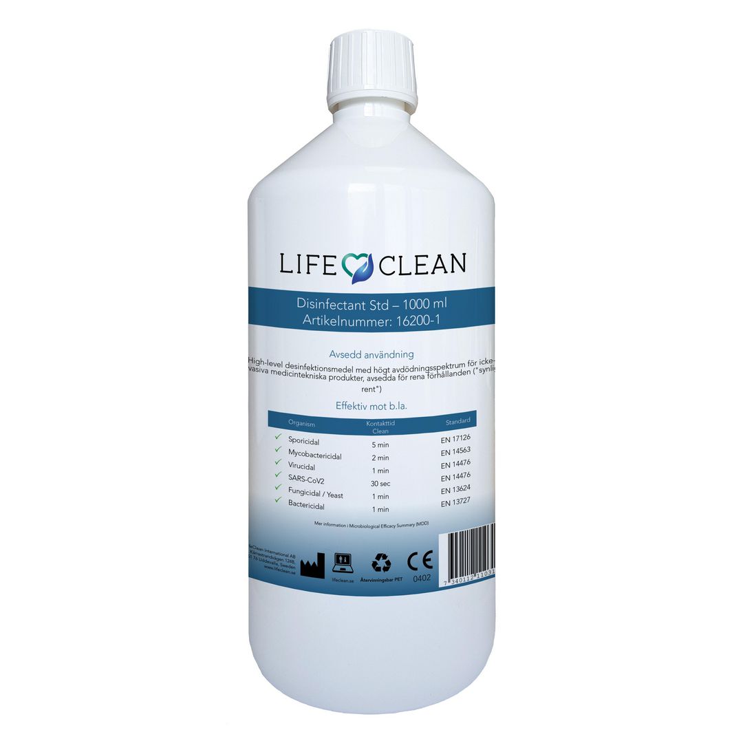 LIFECLEAN Ytdesinfektion Standard 1L | Städ och hygien - Desinfektionsmedel - Ytdesinfektion | Kontorsexperten