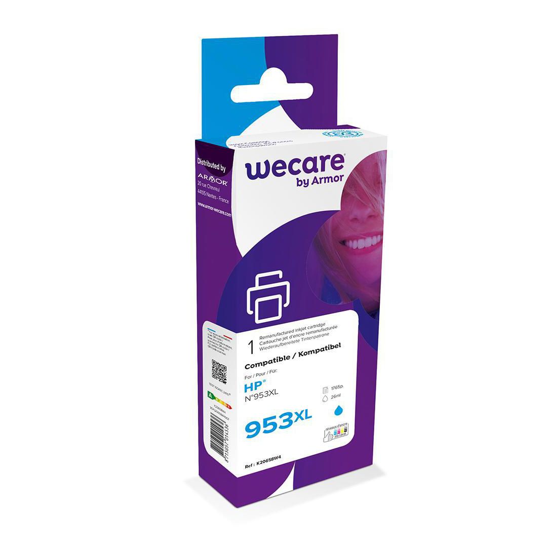 WECARE Bläckpatron 953XL cyan | Toner och bläck - Bläckpatroner - Bläckpatroner WeCare | Kontorsexperten