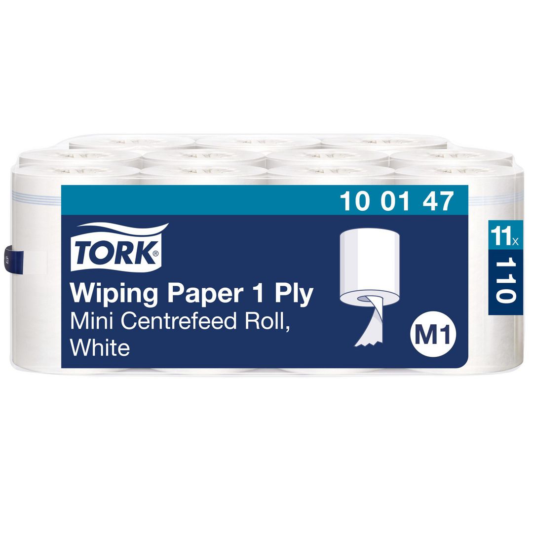 TORK Torkrulle Mini M1 1-lagers vit | Städ och hygien - Toalettpapper och torkpapper - Torkrullar | Kontorsexperten