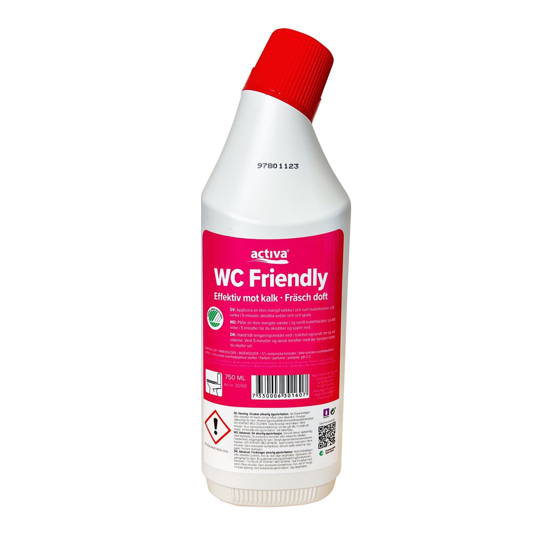 ACTIVA WC-rent Friendly 750ml | Städ och hygien - Rengöringsmedel - WC-rent | Kontorsexperten