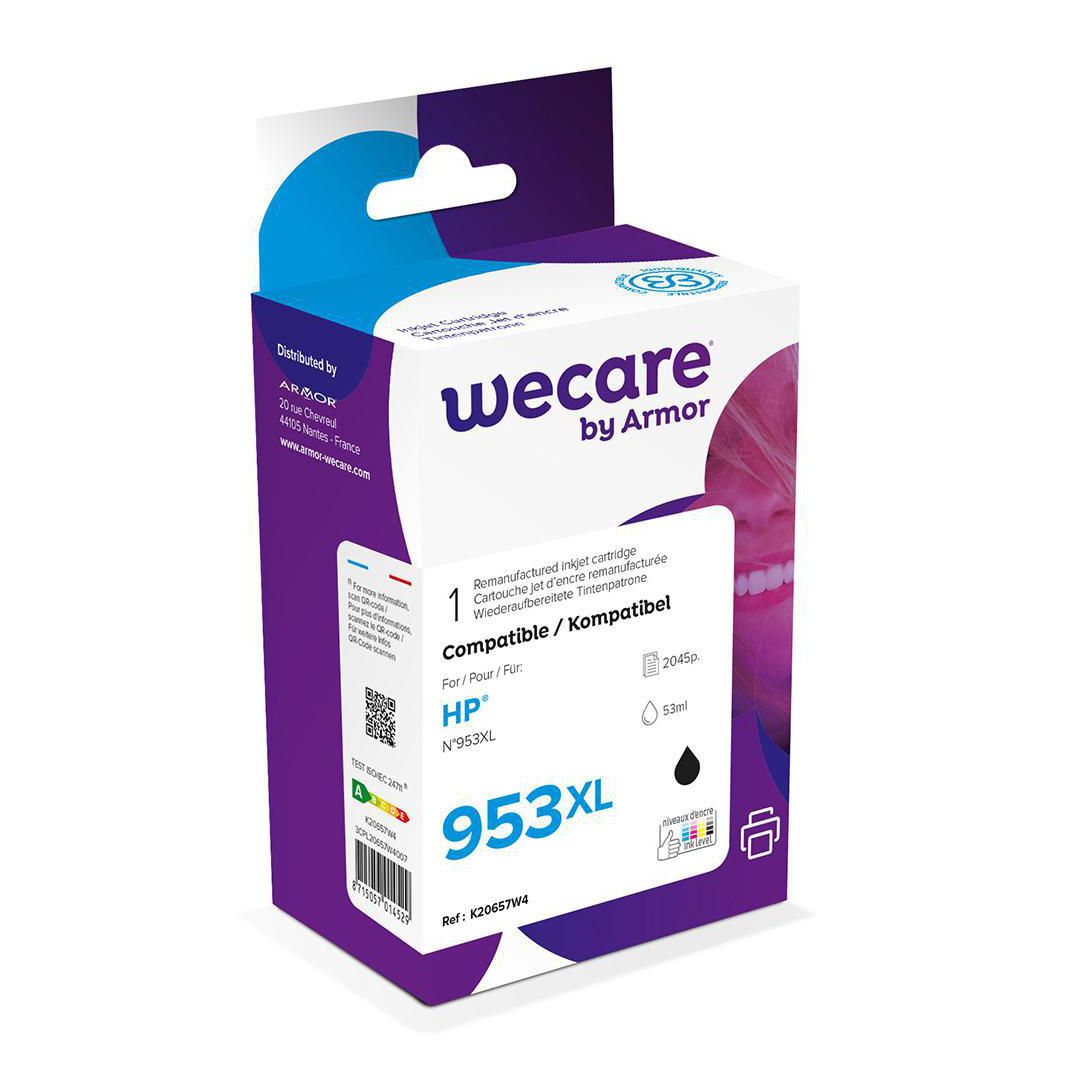 WECARE Bläckpatron 953XL svart | Toner och bläck - Bläckpatroner - Bläckpatroner WeCare | Kontorsexperten