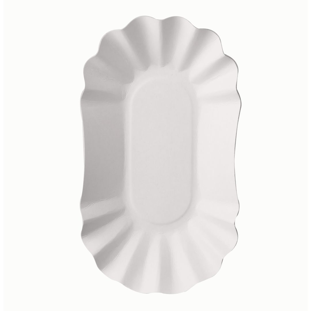 PAPSTAR Tallrik 105x175x30mm vit 250/fp | Kök och servering - Engångsartiklar - Tallrikar - Papper | Kontorsexperten