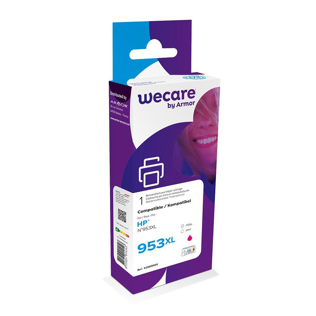 WECARE Bläckpatron 953XL magenta | Toner och bläck - Bläckpatroner - Bläckpatroner WeCare | Kontorsexperten