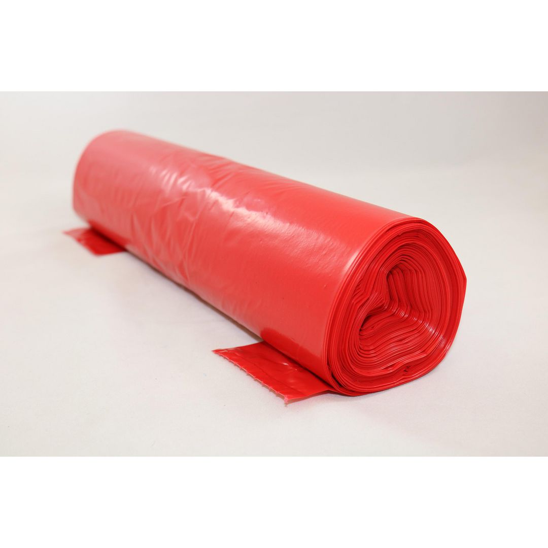 Plastsäck optisk 70L 45my röd 25/rl | Städ och hygien - Påsar och säckar - Plastsäckar | Kontorsexperten