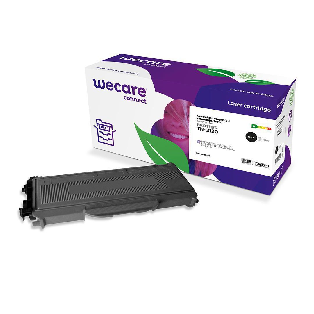 WECARE Toner BROTHER TN-2120 2,6K svart | Toner och bläck - Tonerkassetter - Toner WeCare | Kontorsexperten