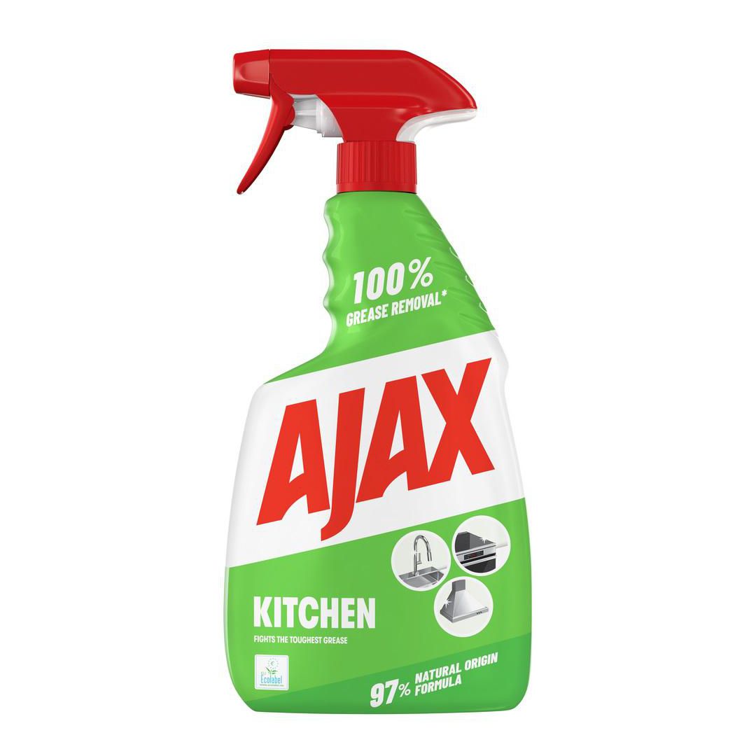 AJAX Allrengöring Kitchen & Grease Spray 750ml | Städ och hygien - Rengöringsmedel - Allrent | Kontorsexperten