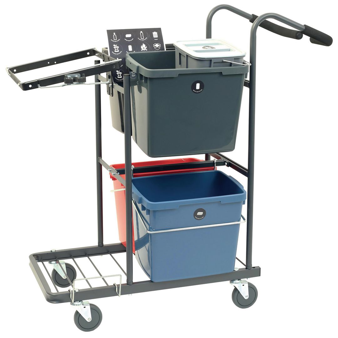 ACTIVA Activa Källsorteringsvagn Flex | Städ och hygien - Avfallshantering och källsortering - Säckstativ | Kontorsexperten
