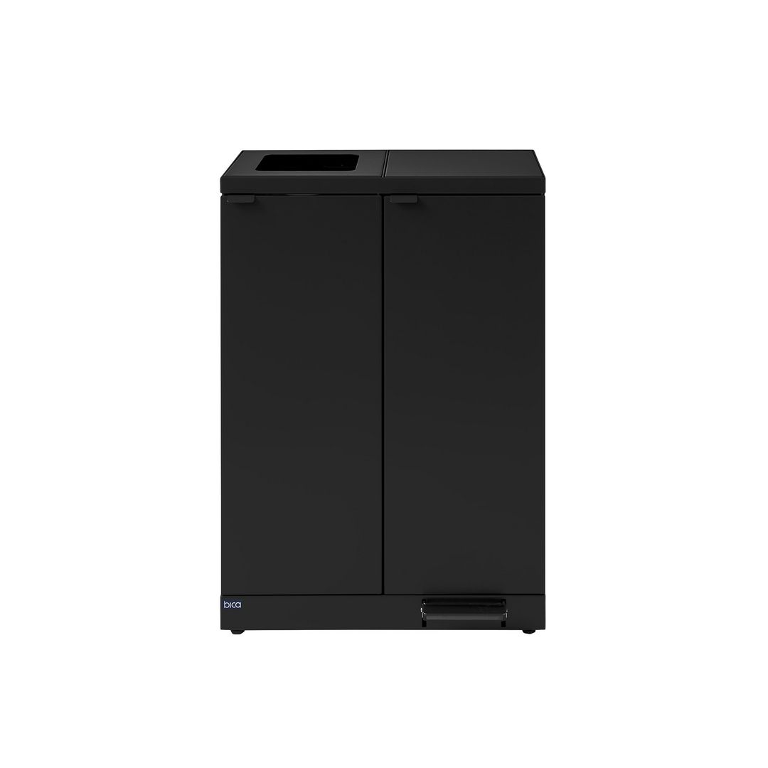 bica Avfallshantering 2x65L pedal svart | Städ och hygien - Avfallshantering och källsortering - Sortering och återvinning | Kontorsexperten