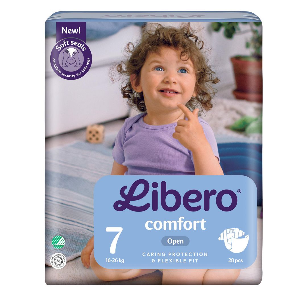 LIBERO Blöja Comfort 7 16-26kg 28/fp | Sjukvård och omsorg - Hygien - Barnblöjor | Kontorsexperten