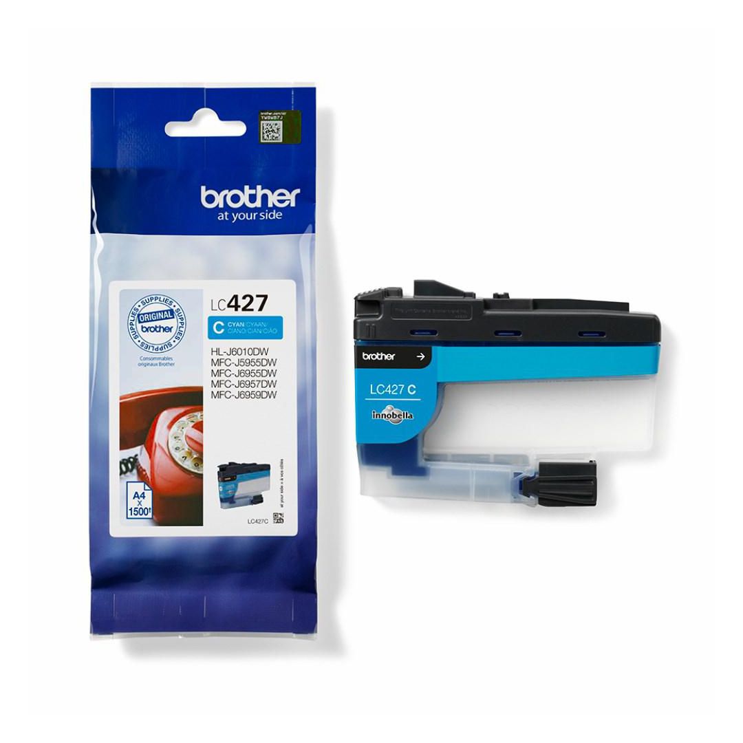 BROTHER Bläckpatron LC427C 1,5K cyan | Toner och bläck - Bläckpatroner - Bläckpatroner Brother | Kontorsexperten