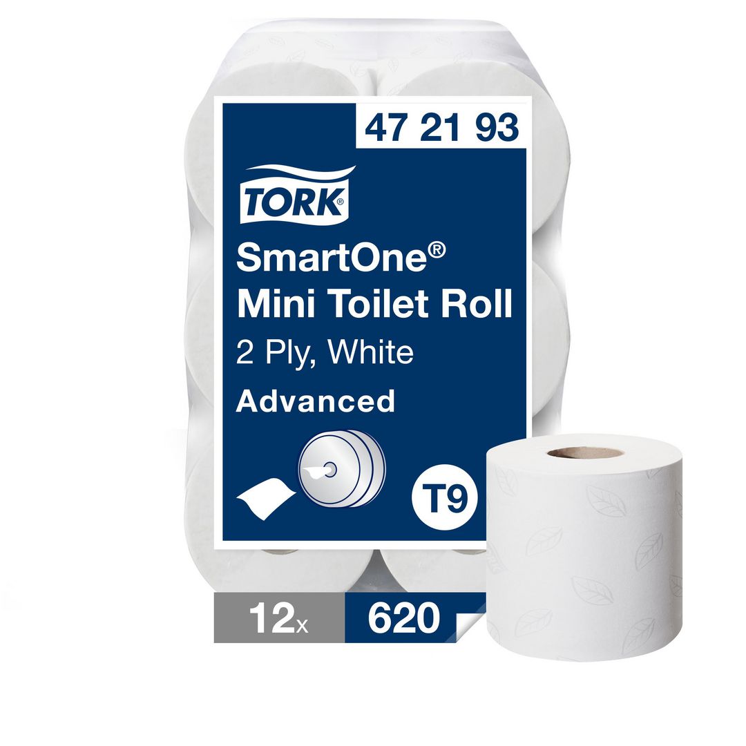 TORK Toalettpapper SmartOne Advanced T9 2-lag 12/fp | Städ och hygien - Toalettpapper och torkpapper - Toalettpapper - rulle | Kontorsexperten