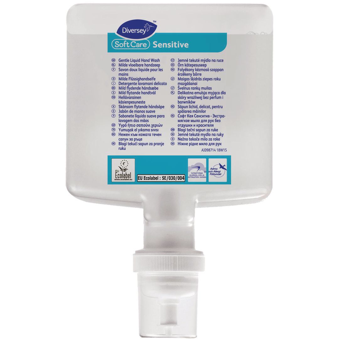 DIVERSEY Tvål flytande Soft Care Sensitive 1,3L | Städ och hygien - Tvål och hygien - Hygiensystem - Soft Care | Kontorsexperten