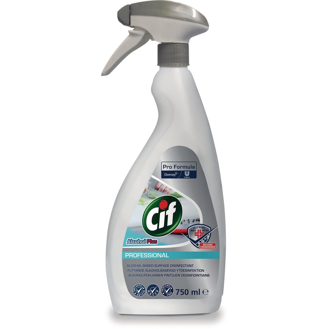CIF Ytdesinfektion Pro Formula Alcohol 750ml | Städ och hygien - Desinfektionsmedel - Ytdesinfektion | Kontorsexperten
