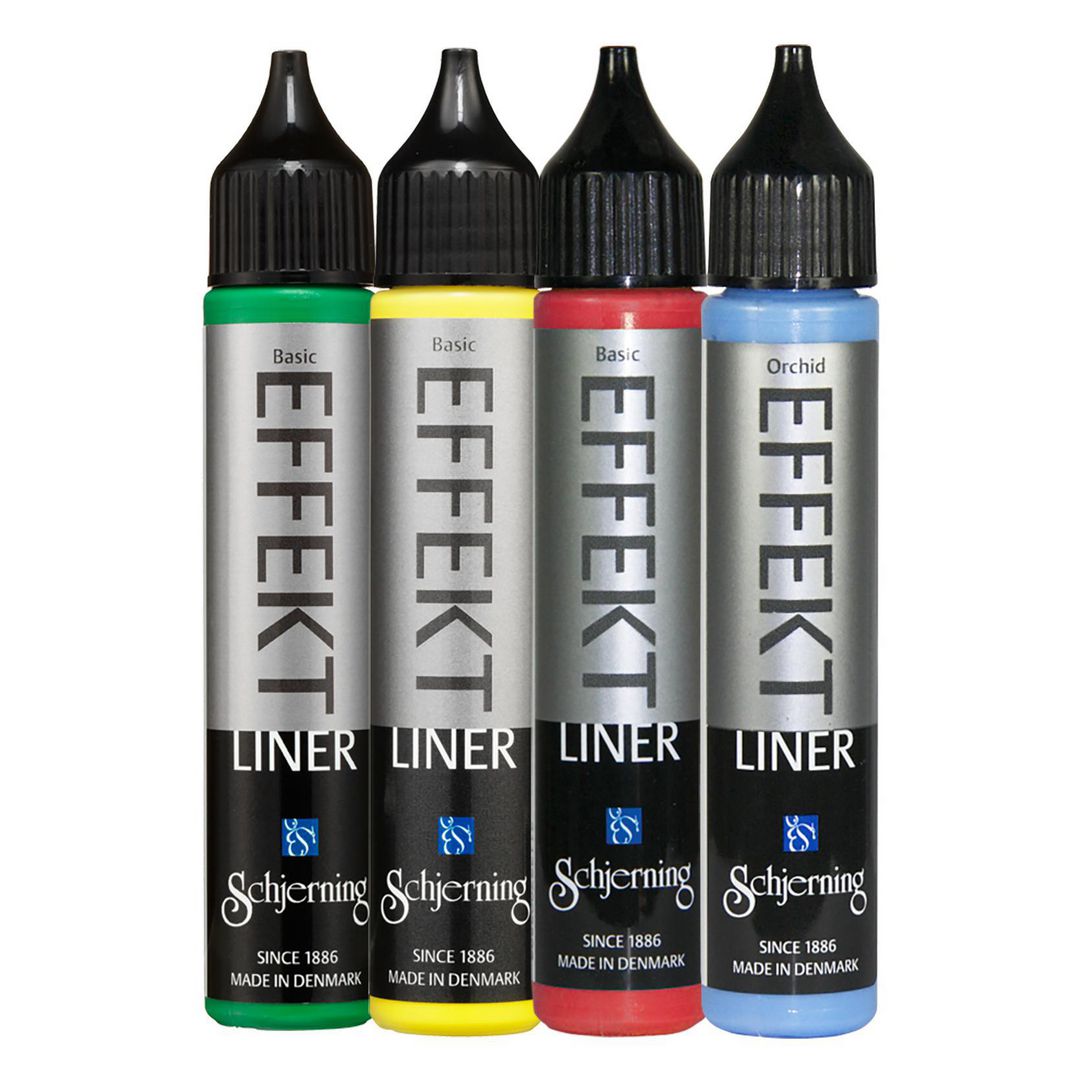 Effektliner basfärg 4x28 ml 4/fp | Skola och förskola - Målarfärg och tillbehör - Specialfärg | Kontorsexperten