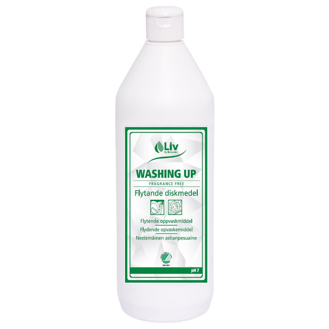 LIV Handdiskmedel oparfymerad 1L | Städ och hygien - Diskrengöring - Handdiskmedel | Kontorsexperten