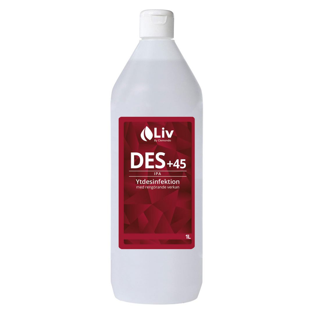 LIV Ytdesinfektion Des +45 1L | Städ och hygien - Desinfektionsmedel - Ytdesinfektion | Kontorsexperten