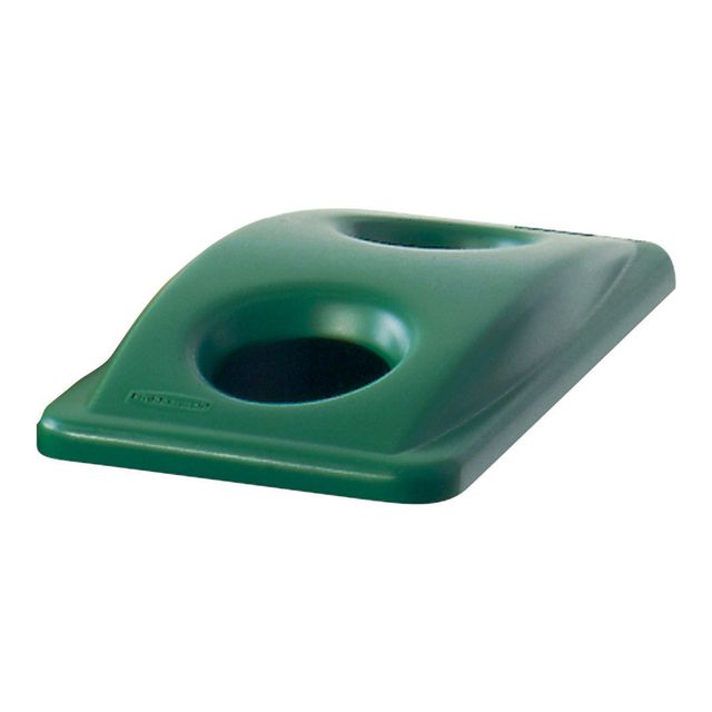 RUBBERMAID Slim Jim papperskorgslock, grön, 288 x 518 x 70 mm | Städ och hygien - Avfallshantering och källsortering - Papperskorgar | Kontorsexperten