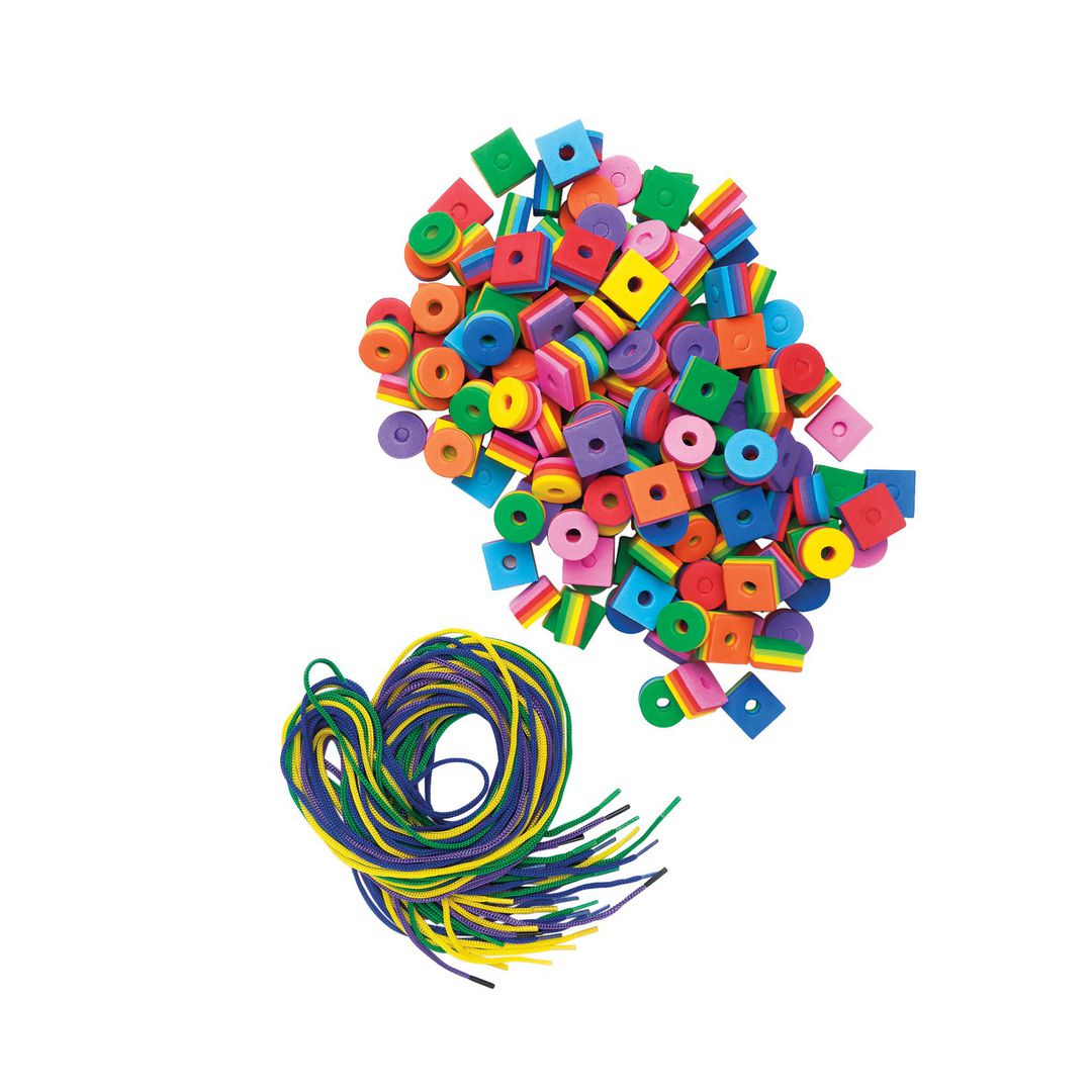 Pärlor randiga former EVA 200/fp | Skola och förskola - Hobbymaterial - Pärlor | Kontorsexperten