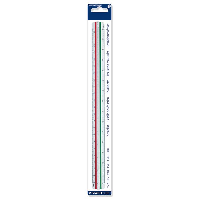 STAEDTLER Mars® 561 skallinjal för reduktion, 30 cm | Skola och förskola - Pennor och tillbehör - Linjaler och gradskivor | Kontorsexperten