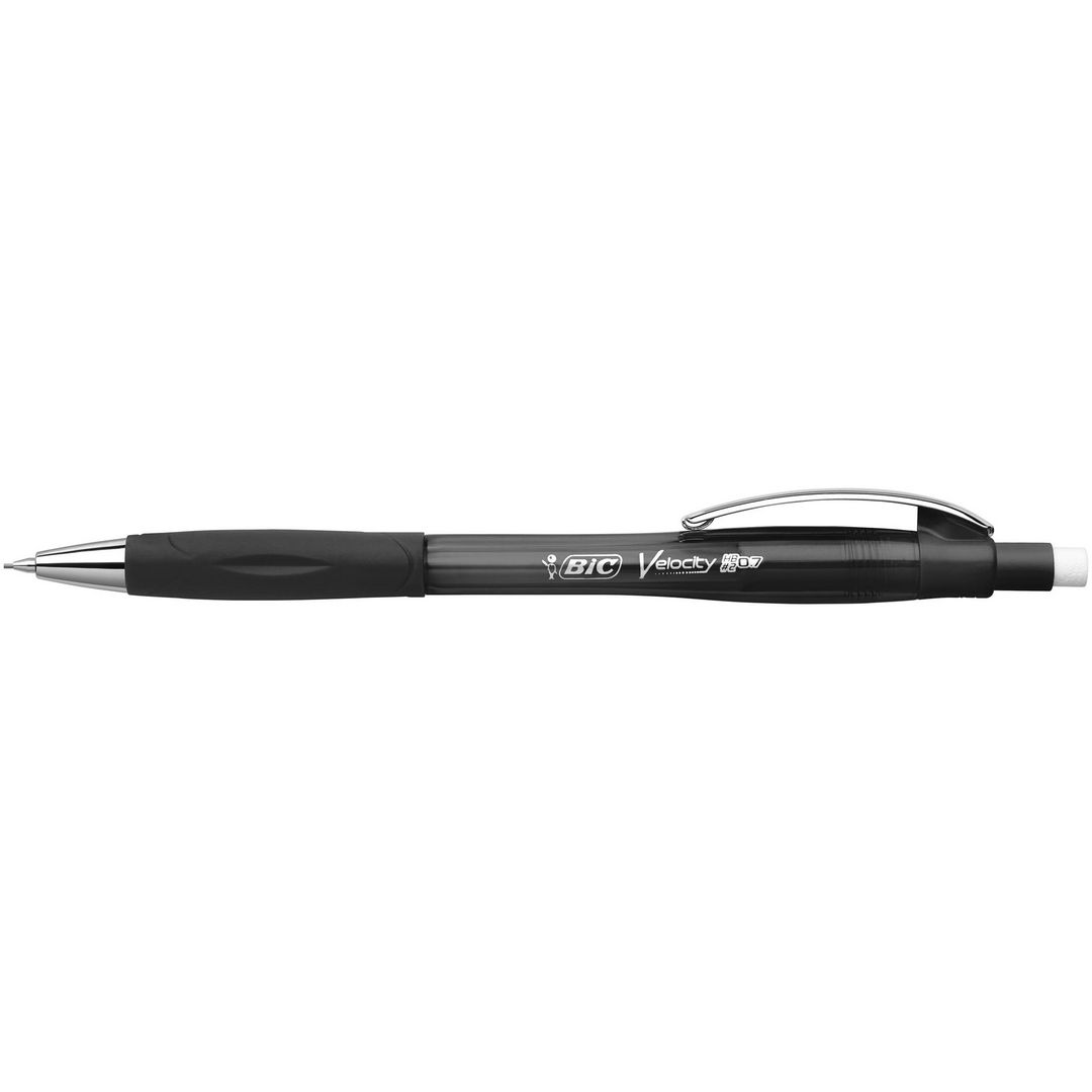 BIC Stiftpenna, Velocity Pro, 0,7 mm HB-stift, svart pennkropp med gummigrepp | Kontorsmaterial - Pennor - Stiftpennor | Kontorsexperten
