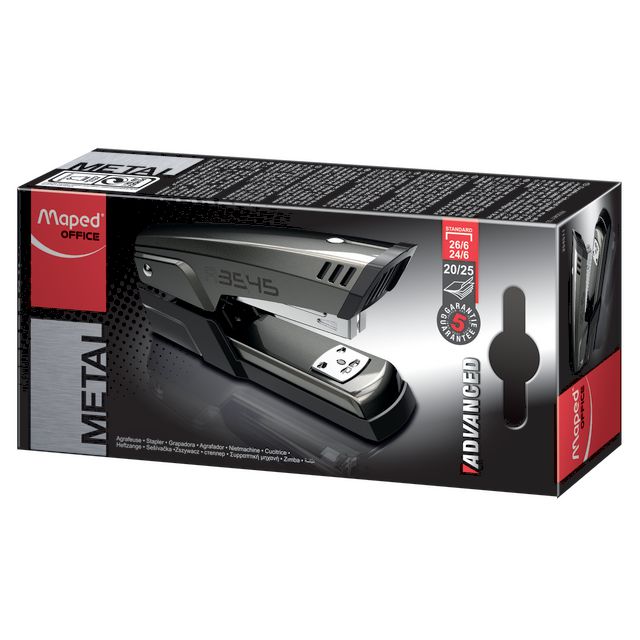 MAPED Häftapparat Advanced 24/6 grå | Kontorsmaterial - Till skrivbordet - Häftapparater - Manuella | Kontorsexperten