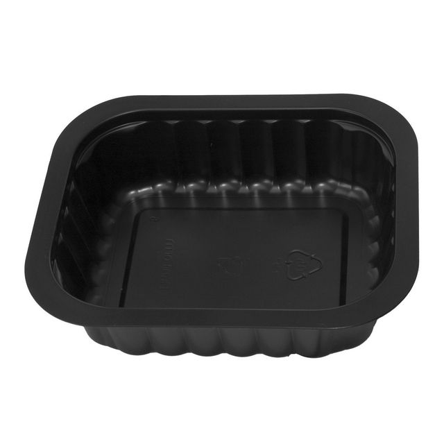 DUNI Matbehållare, Duniform, 350 ml, engångsbruk, 138 x 114 x 35 mm, svart 300/fp | Kök och servering - Engångsartiklar - Take Away | Kontorsexperten