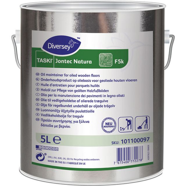 DIVERSEY Underhållsolja Jontec Natura 5L | Städ och hygien - Golvunderhåll - Underhållsmedel | Kontorsexperten