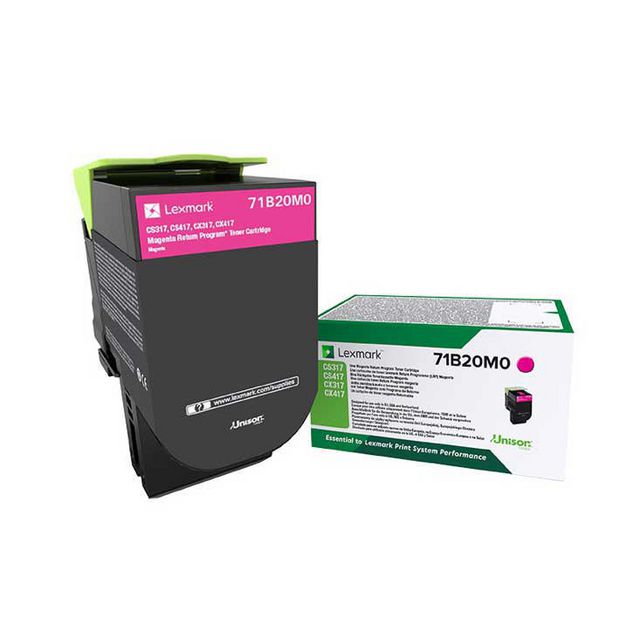 LEXMARK Toner 71B20M0 Magenta | Toner och bläck - Tonerkassetter - Toner Lexmark | Kontorsexperten