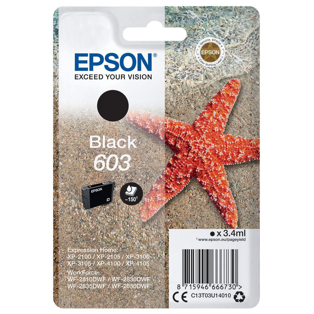 Epson Singlepack Black 603 Ink