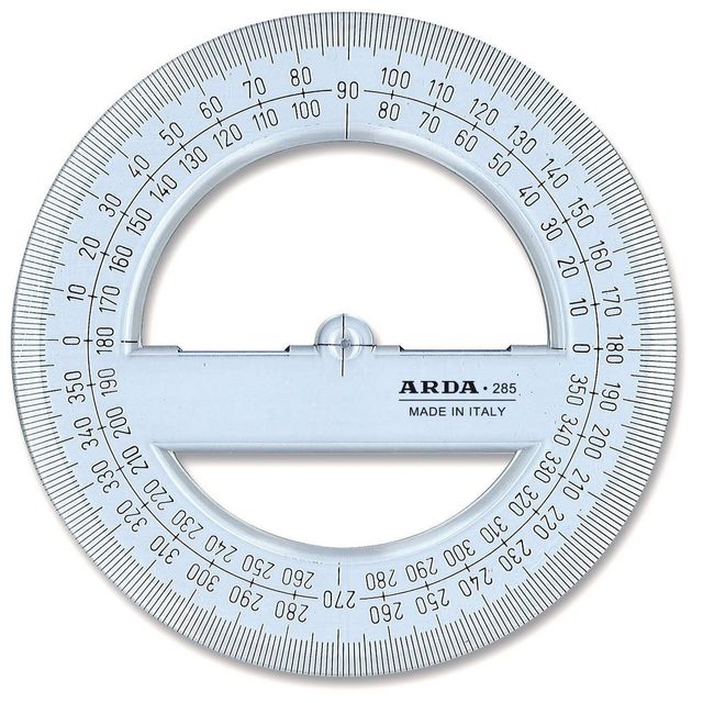 ARDA Gradskiva cirkel diameter 12cm | Skola och förskola - Pennor och tillbehör - Linjaler och gradskivor | Kontorsexperten