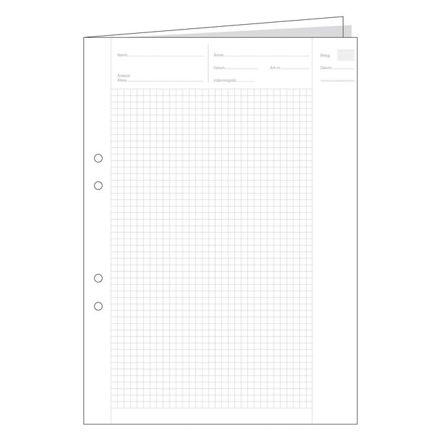 Provskrivp. A3 rutat 5x5 mm vikt 250/fp | Skola och förskola - Förbrukning skola häften - Provskrivningspapper | Kontorsexperten