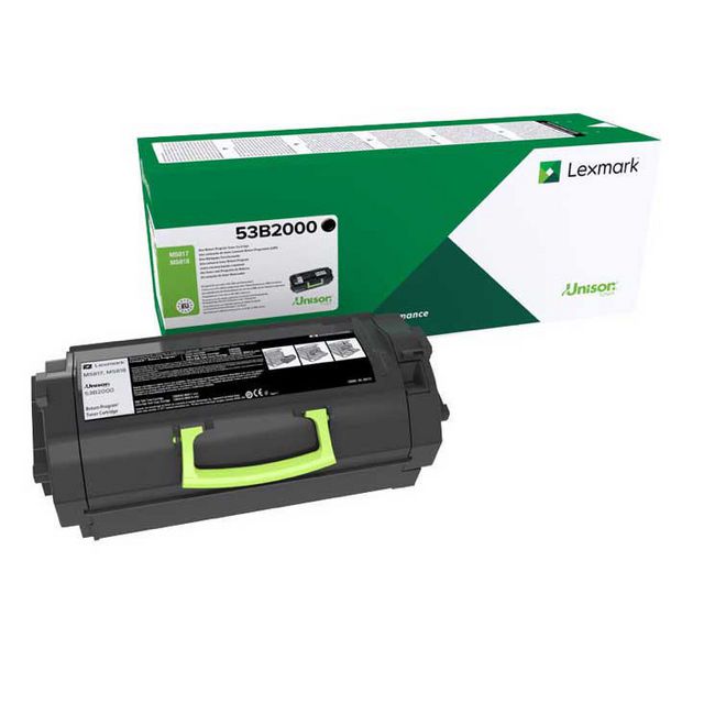 LEXMARK Toner 53B2000 Svart | Toner och bläck - Tonerkassetter - Toner Lexmark | Kontorsexperten