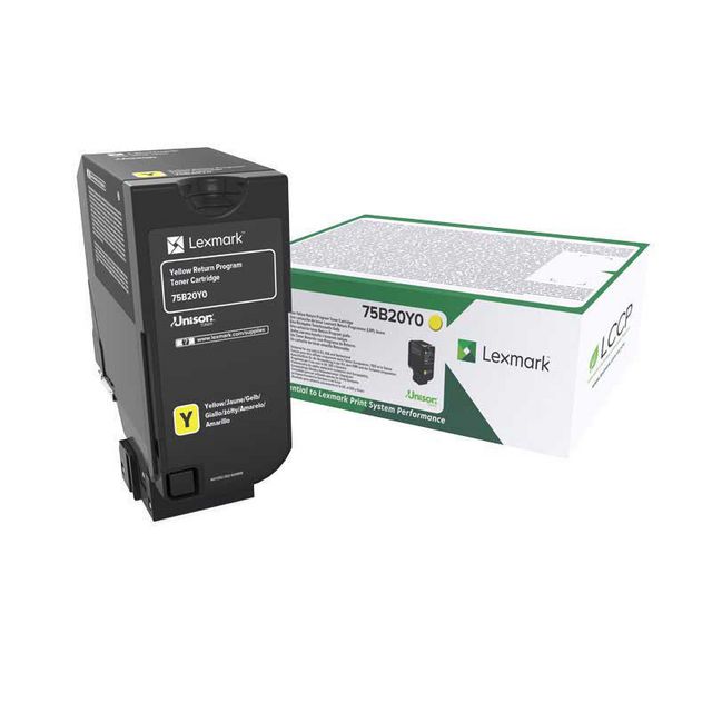 LEXMARK Toner 75B20Y0 Gul | Toner och bläck - Tonerkassetter - Toner Lexmark | Kontorsexperten