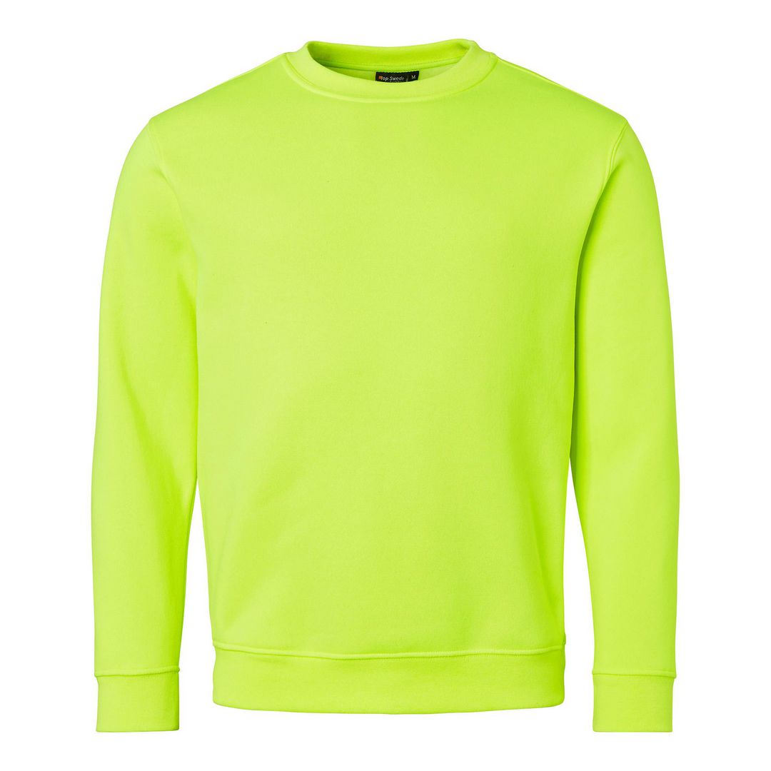 TOP SWEDE Sweatshirt 240 fluor. gul 2XL | Arbetskläder - Arbetströjor - Sweatshirts och koftor | Kontorsexperten