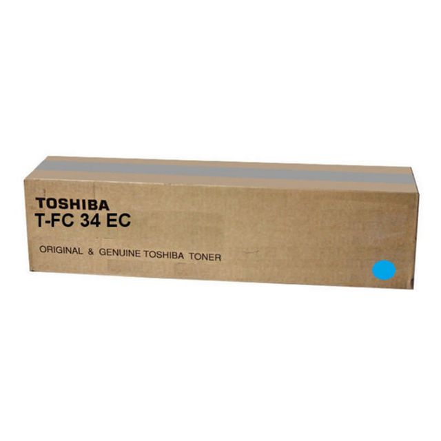 TOSHIBA Toner T-FC34EC Cyan | Toner och bläck - Tonerkassetter - Toner Toshiba | Kontorsexperten