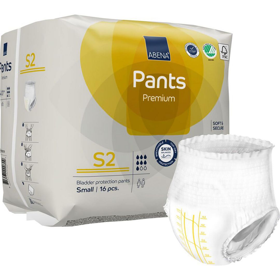 ABENA Inkoskydd Pants S2 Premium 60-90cm 16/fp | Sjukvård och omsorg - Diagnos och behandling - Inkontinensskydd | Kontorsexperten