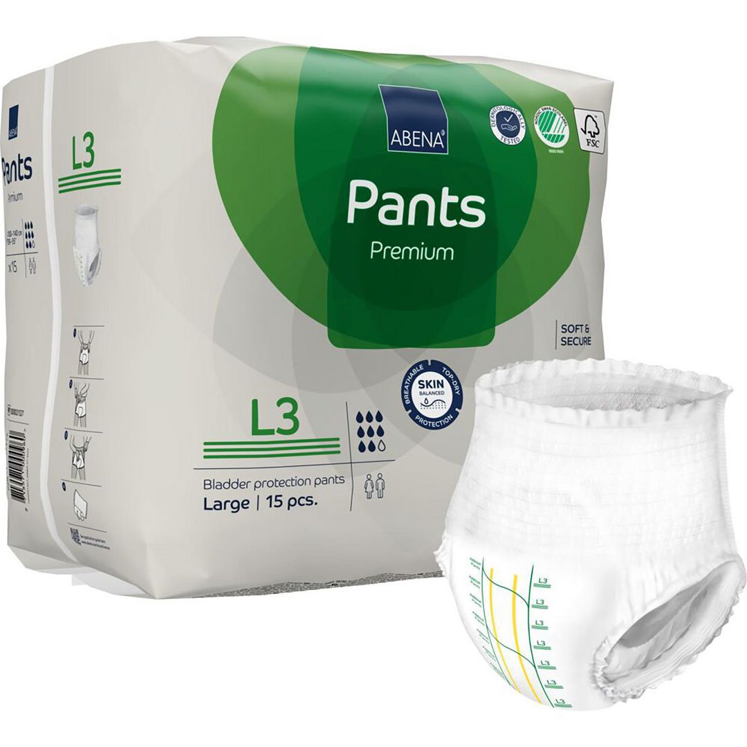 ABENA Inkoskydd Pants L3 Premium 100-140cm 15/fp | Sjukvård och omsorg - Diagnos och behandling - Inkontinensskydd | Kontorsexperten