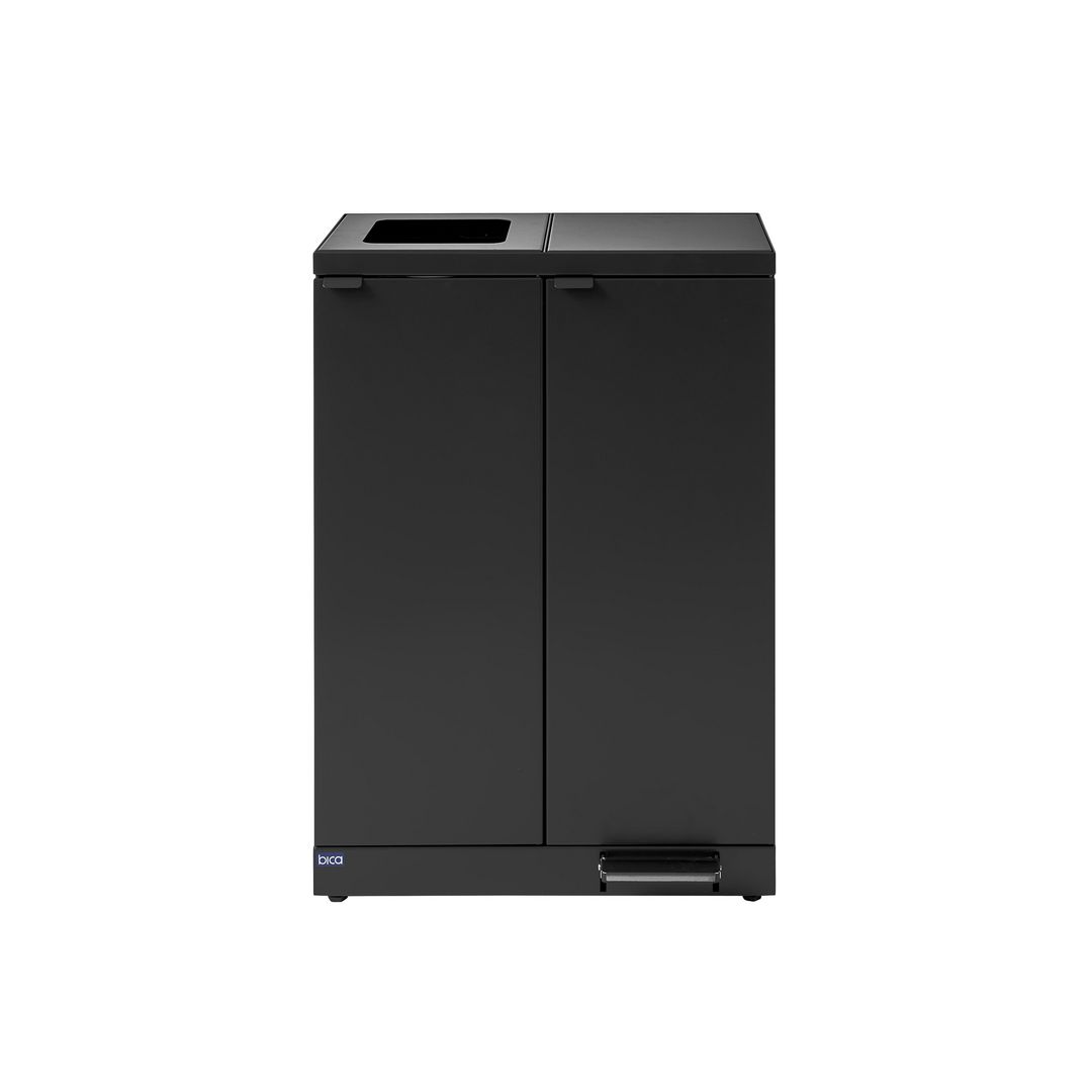 bica Avfallshantering 2x65L pedal grå | Städ och hygien - Avfallshantering och källsortering - Sortering och återvinning | Kontorsexperten