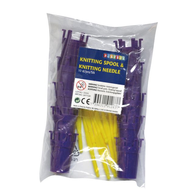 PLAYBOX Sticklisor och virknålar 10+10 | Skola och förskola - Hobbymaterial - Pyssel | Kontorsexperten