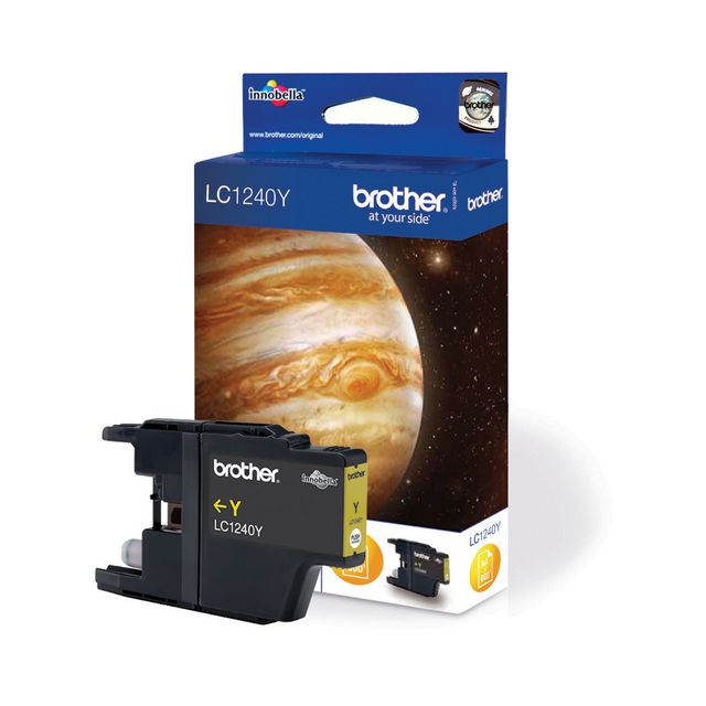 BROTHER Bläckpatron, LC1240 Y, LC-1240Y, Innobella™, gul, singelförpackning | Toner och bläck - Bläckpatroner - Bläckpatroner Brother | Kontorsexperten