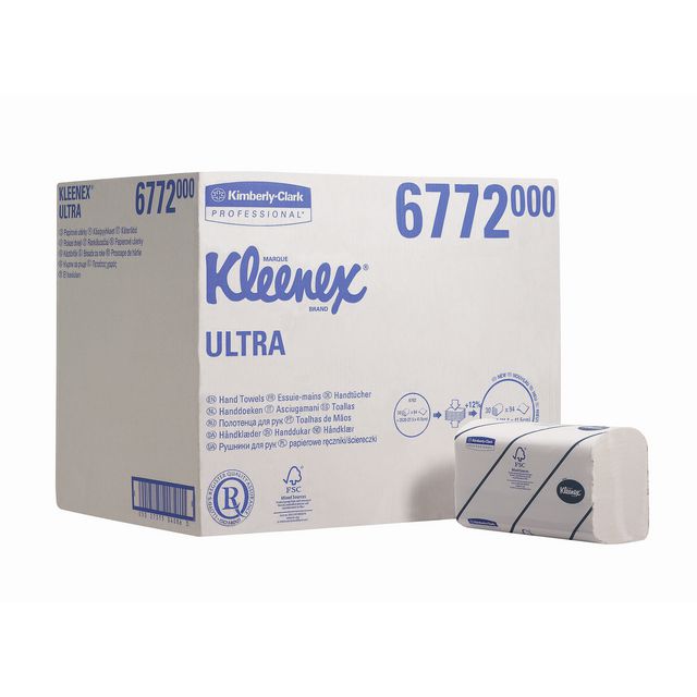 KLEENEX Pappershandduk kedjevikt 2-lagers vit 2820/fp | Städ och hygien - Toalettpapper och torkpapper - System - Kimberly Clark | Kontorsexperten
