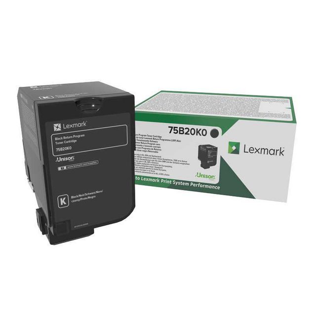 LEXMARK Toner 75B20K0 Svart | Toner och bläck - Tonerkassetter - Toner Lexmark | Kontorsexperten