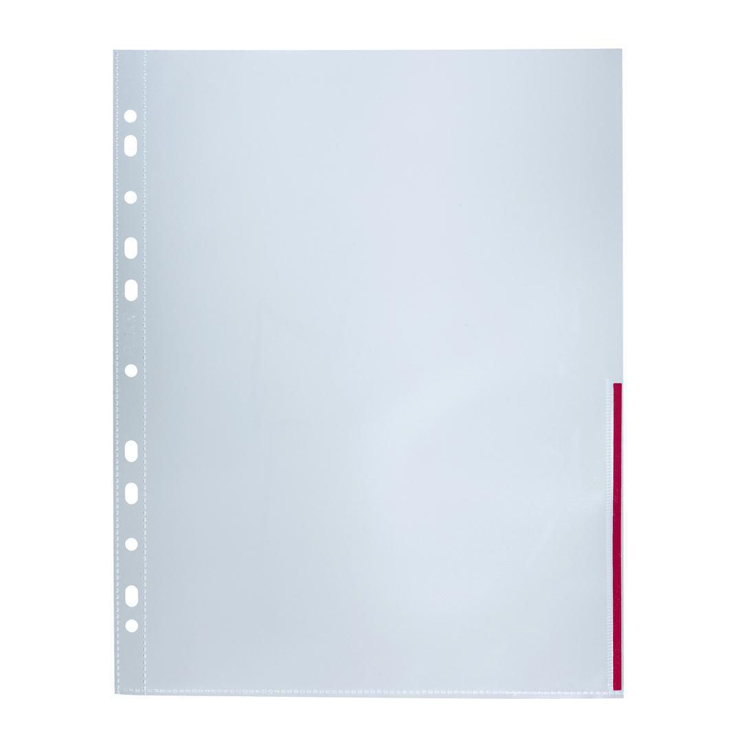 BANTEX Plastficka sig A4 0,12 röd 100/fp | Kontorsmaterial - Mappar och plastfickor - Plastfickor - Signal | Kontorsexperten