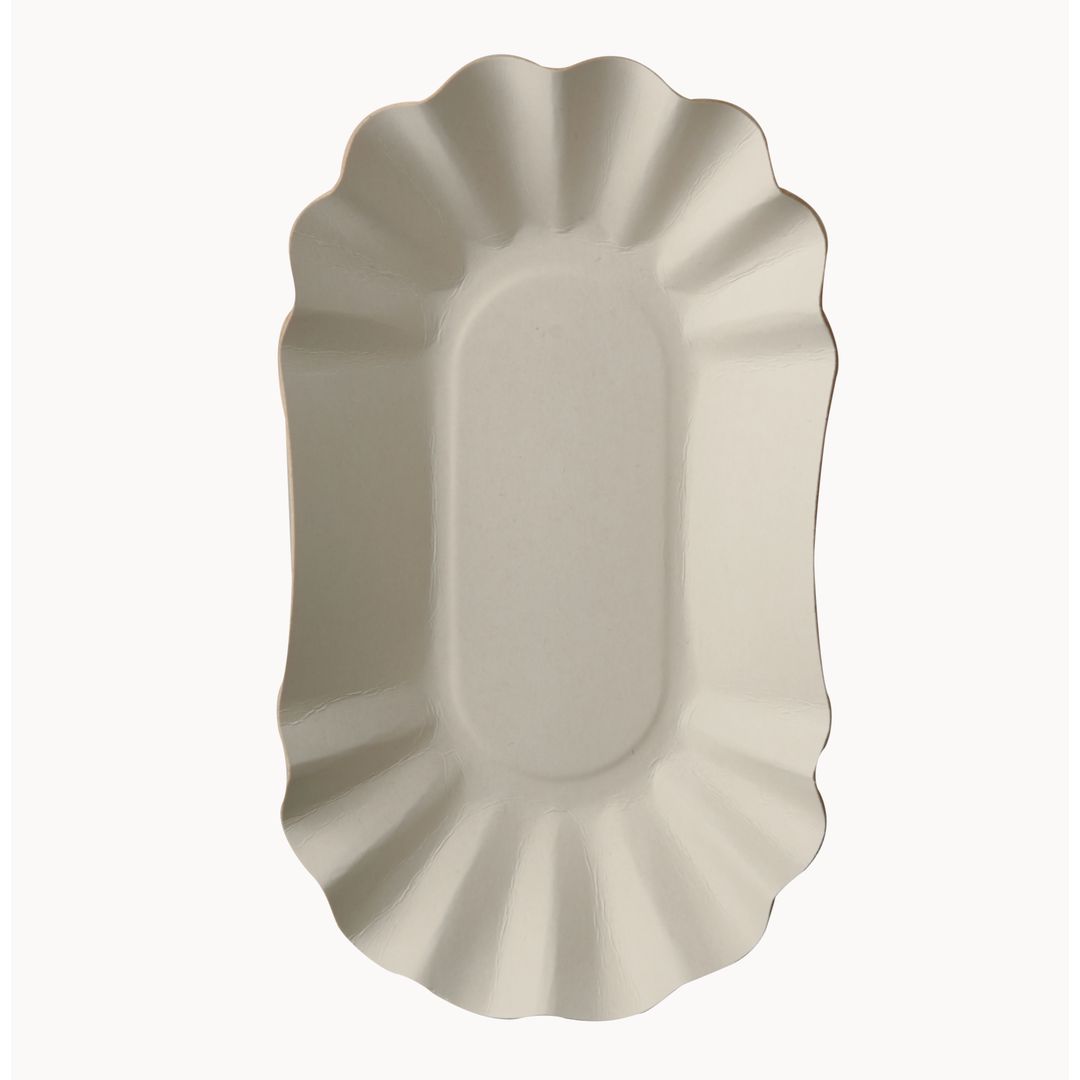 PAPSTAR Tallrik 105x200x35mm vit 250/fp | Kök och servering - Engångsartiklar - Tallrikar - Papper | Kontorsexperten