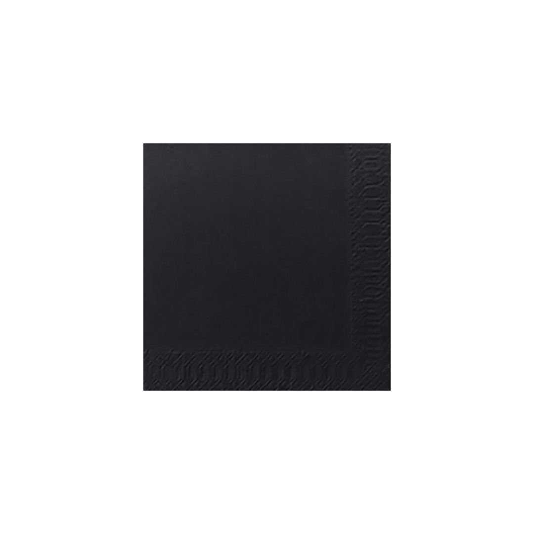 DUNI Servett 3-lagers, enfärgade, ¼-vikt, 24 cm, svart 250/fp | Kök och servering - Servetter och dukar - Servett - 3-lagers | Kontorsexperten