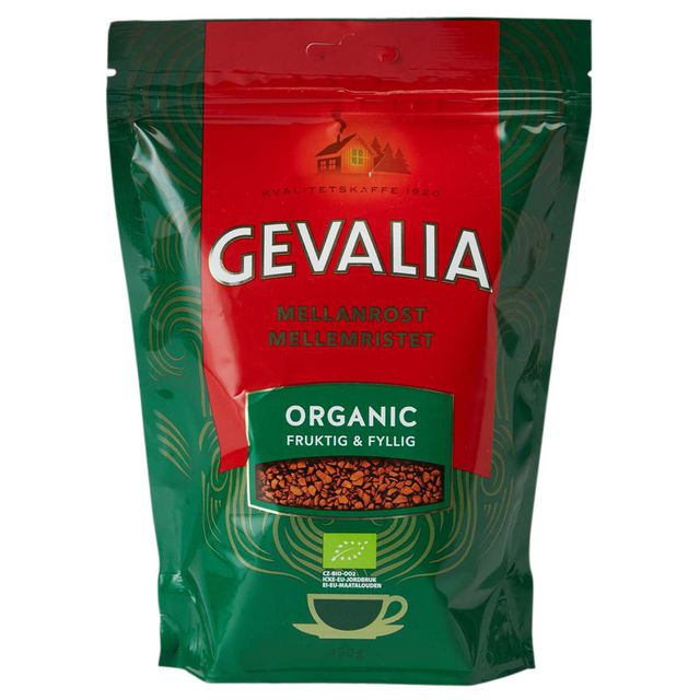 GEVALIA Kaffe Snabbkaffe Organic 150g
