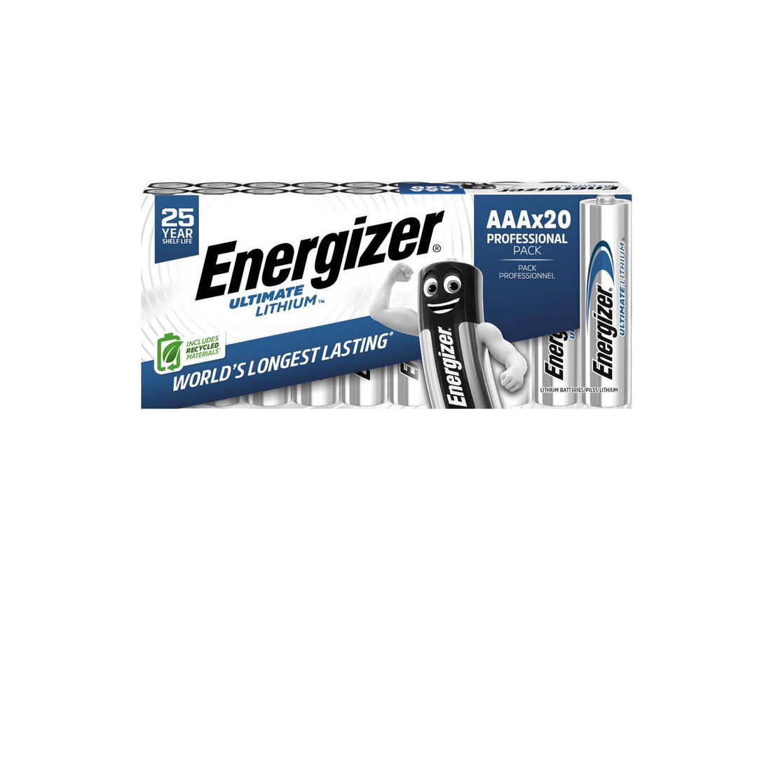 ENERGIZER Batteri Ultimate AAA 20/fp | Kontorsmaskiner - Batterier - AAA | Kontorsexperten