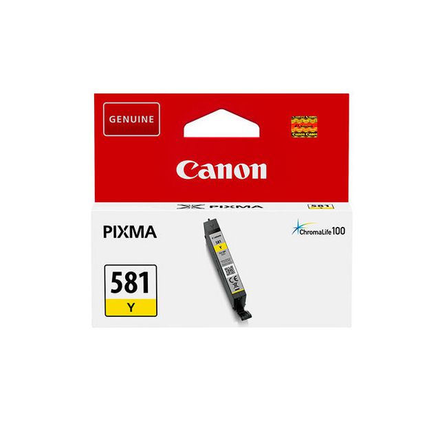 CANON Bläckpatron CLI-581 gul | Toner och bläck - Bläckpatroner - Bläckpatroner Canon | Kontorsexperten