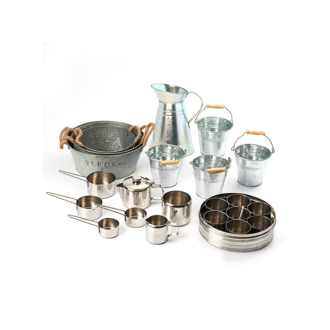 Kökset bunke, hinkar, måttkopp 20 delar | Skola och förskola - Lekmaterial - Kök och matlek | Kontorsexperten