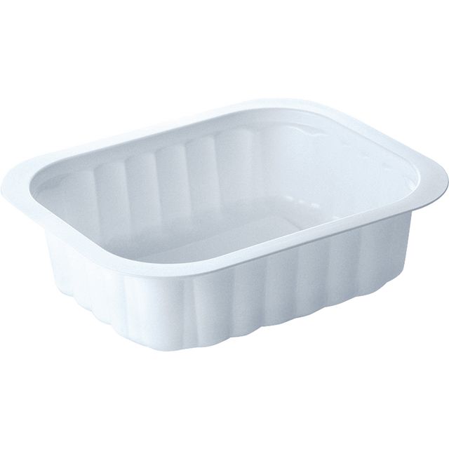 DUNI Duniform plastbehållare för tillbehör, polypropylen, 350 ml, vit, 138 x 114 x 35 mm 300/fp | Kök och servering - Engångsartiklar - Take Away | Kontorsexperten